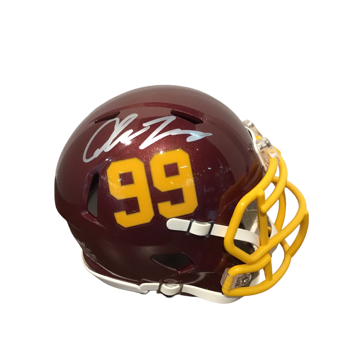 Chase Young Washington Commanders Longhorn Mini Helmet Fanatics Certification