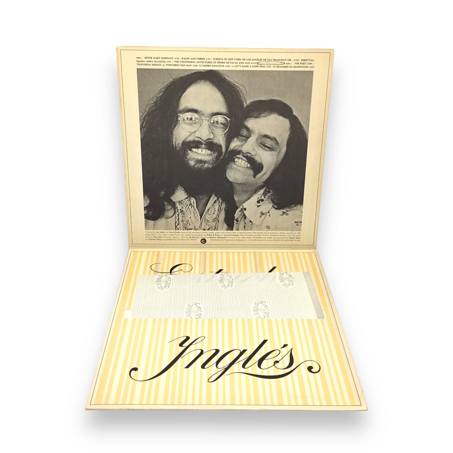 Cheech & Chong - Big Bambu | Preowned LP w/ Original Rolling Paper