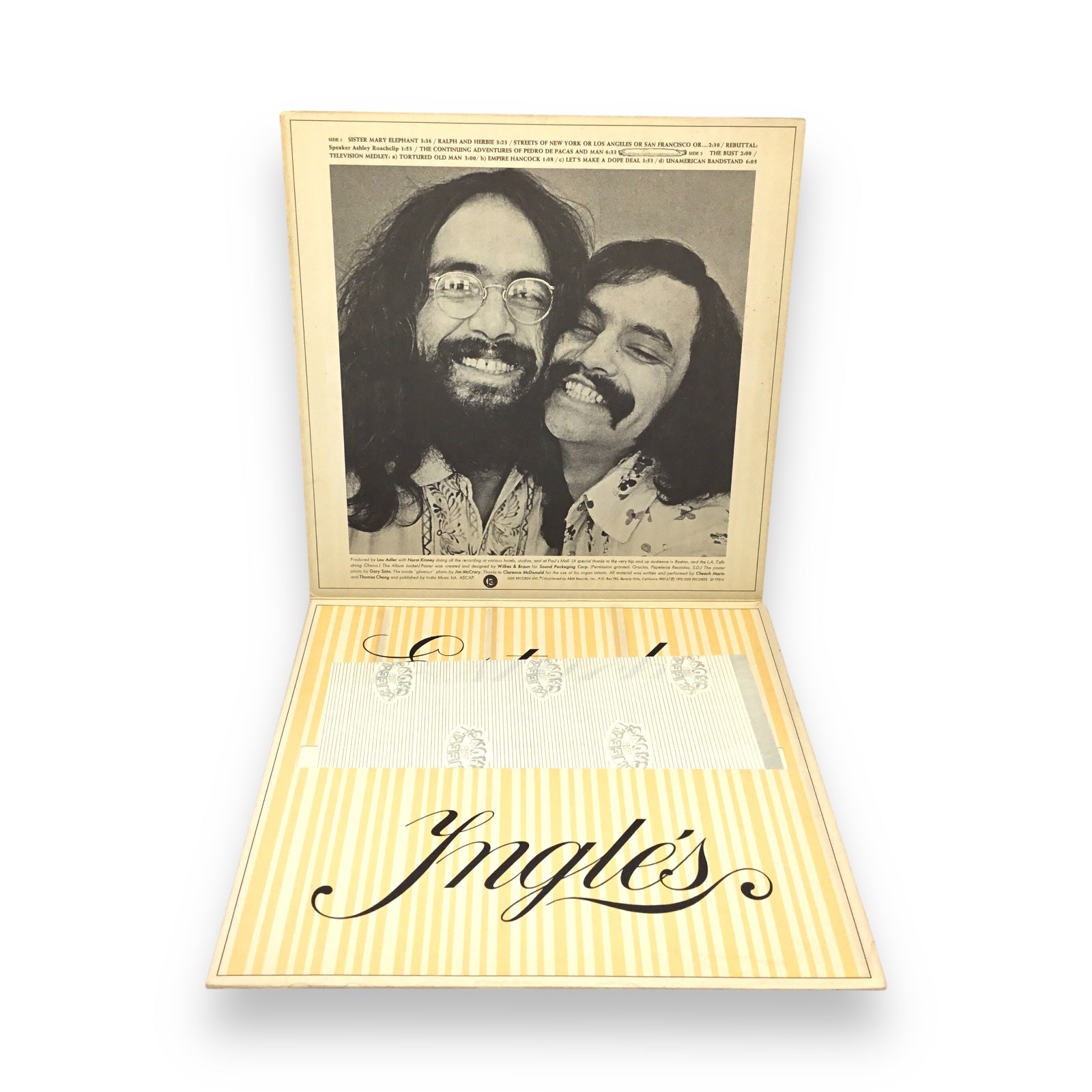 Cheech & Chong - Big Bambu | Preowned LP w/ Original Rolling Paper