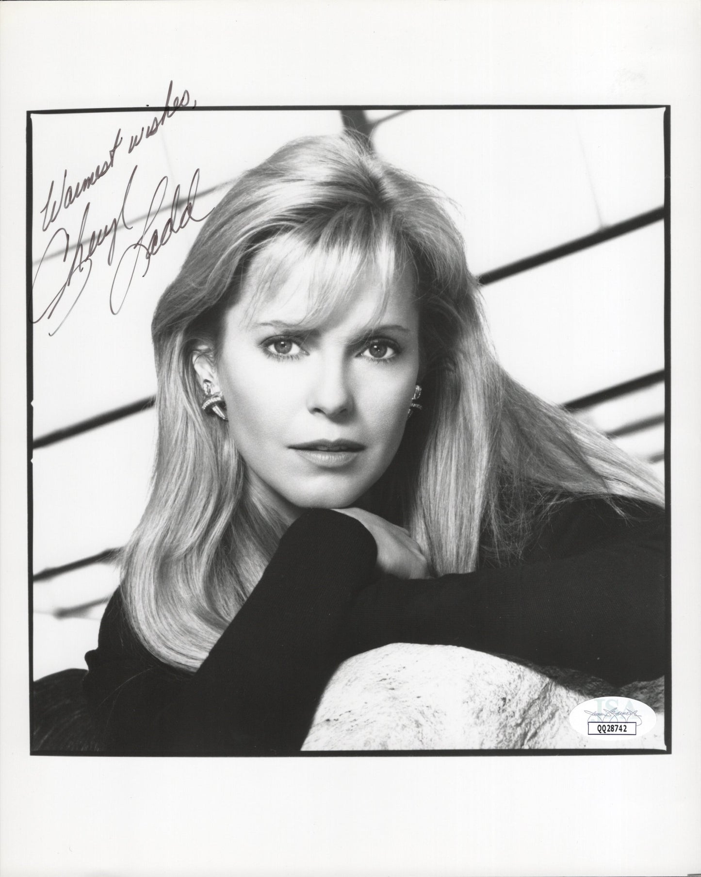 Cheryl Ladd Signed B&W Photo 8x10, JSA Certified Authentic QQ28742