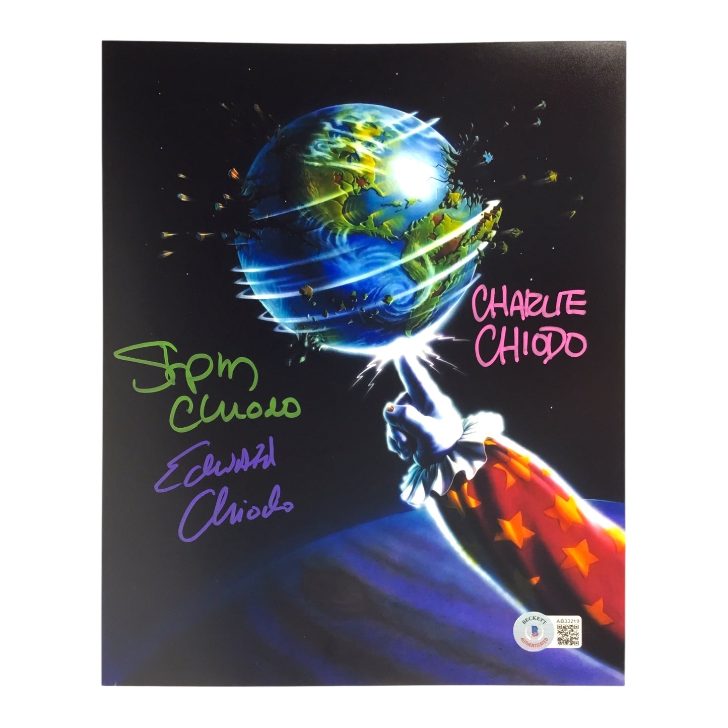 Chiodo Brothers Signed 8x10 Killer Klowns Photo (Beckett Certified)