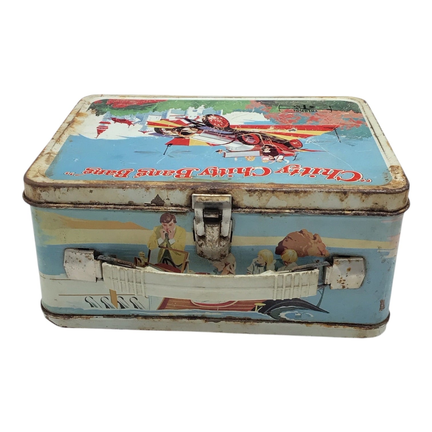 Chitty Chitty Bang Bang Metal Lunch Box with Model Cars 1968