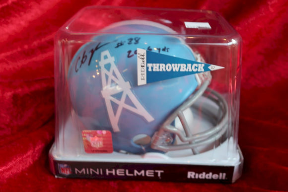 Buffalo Bills Drew Bledsoe Signed Throwback Mini Helmet Beckett