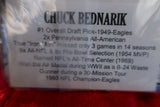 Chuck Bednarik Eagles Autographed Certified Authentic Football Mini Helmet