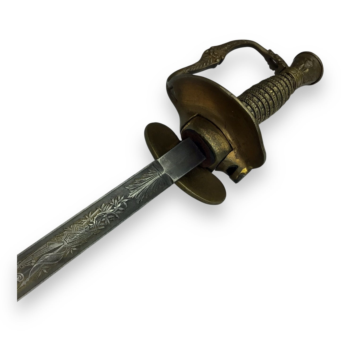 Civil War 1860 Whistle Sword Named J.A. Joel & Co w/ Sheath & Original Bag
