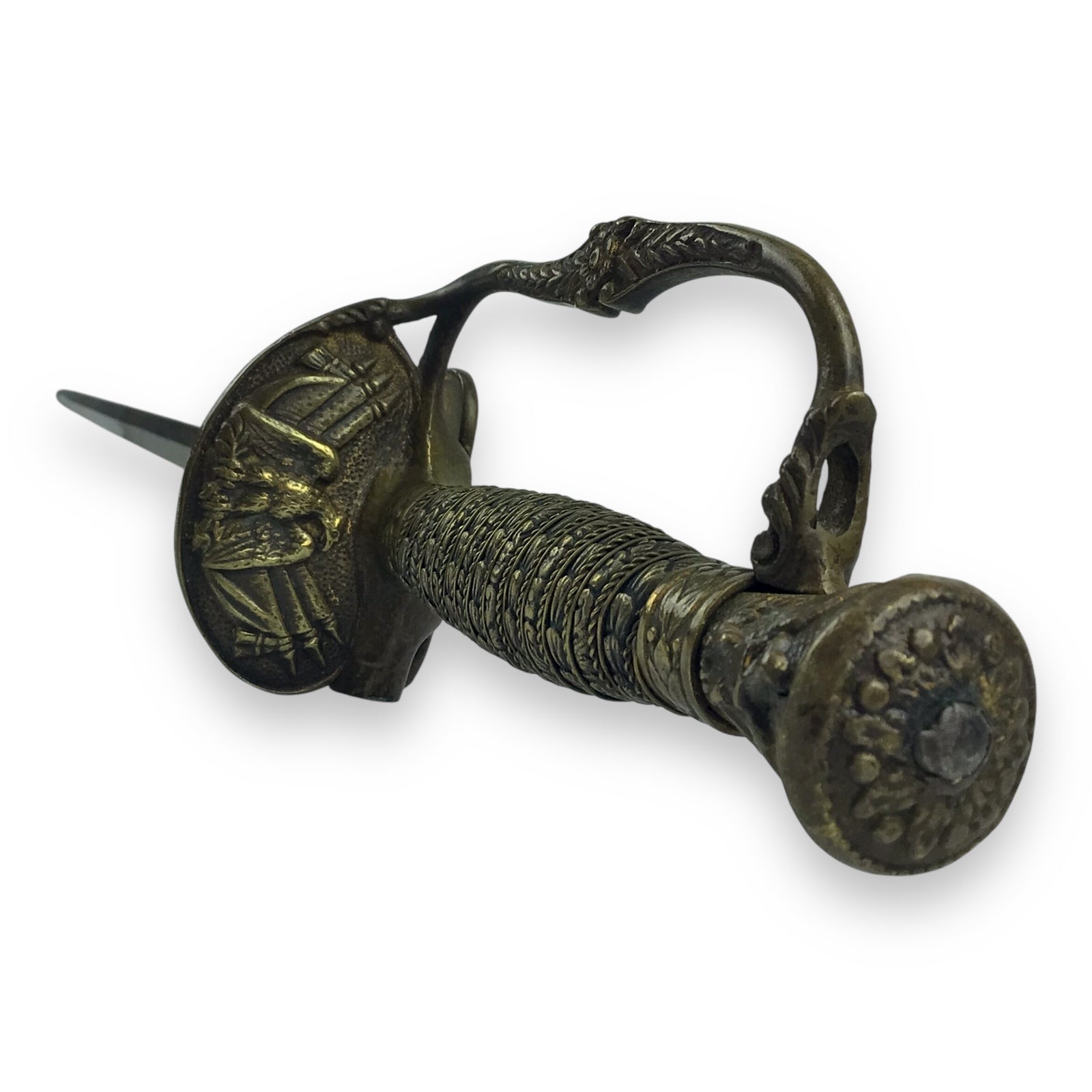 Civil War 1860 Whistle Sword Named J.A. Joel & Co w/ Sheath & Original Bag