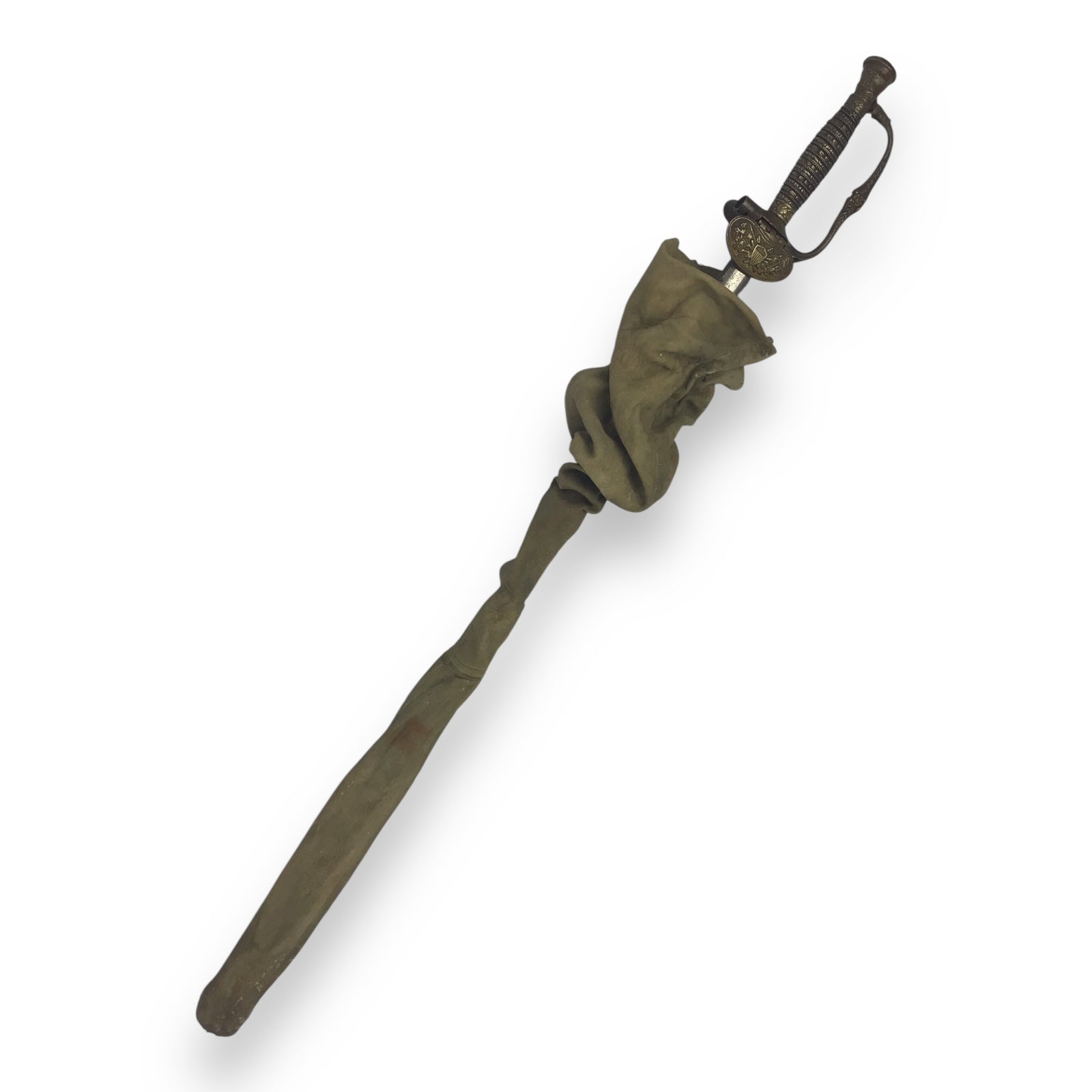 Civil War 1860 Whistle Sword Named J.A. Joel & Co w/ Sheath & Original Bag