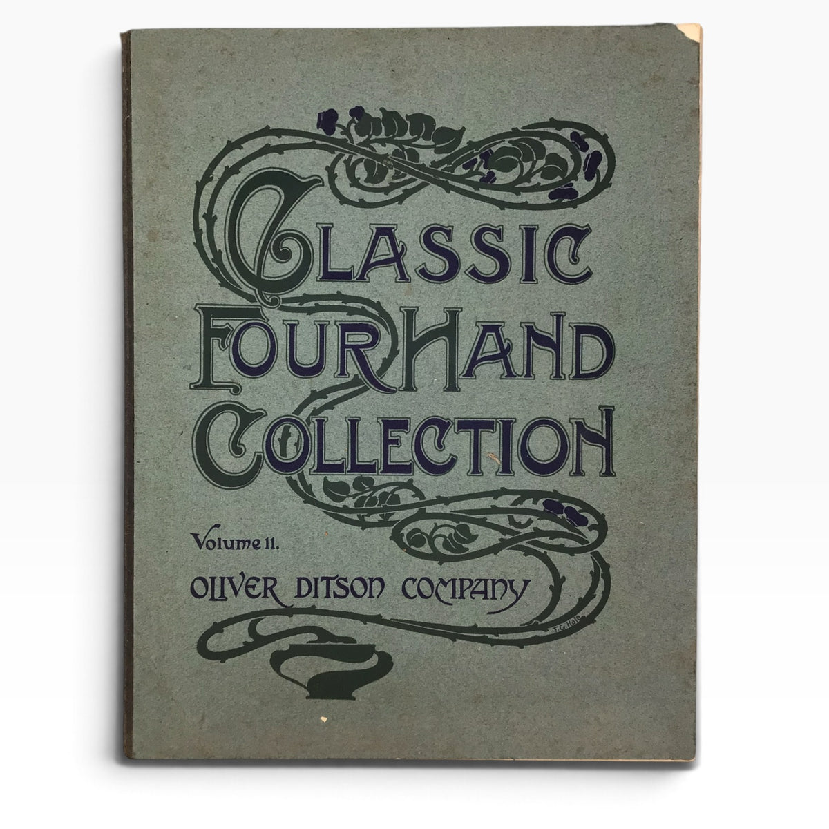Classic Four Hands Collection Pianoforte Volume 11 Oliver Ditson – Antique Music Sheet Book