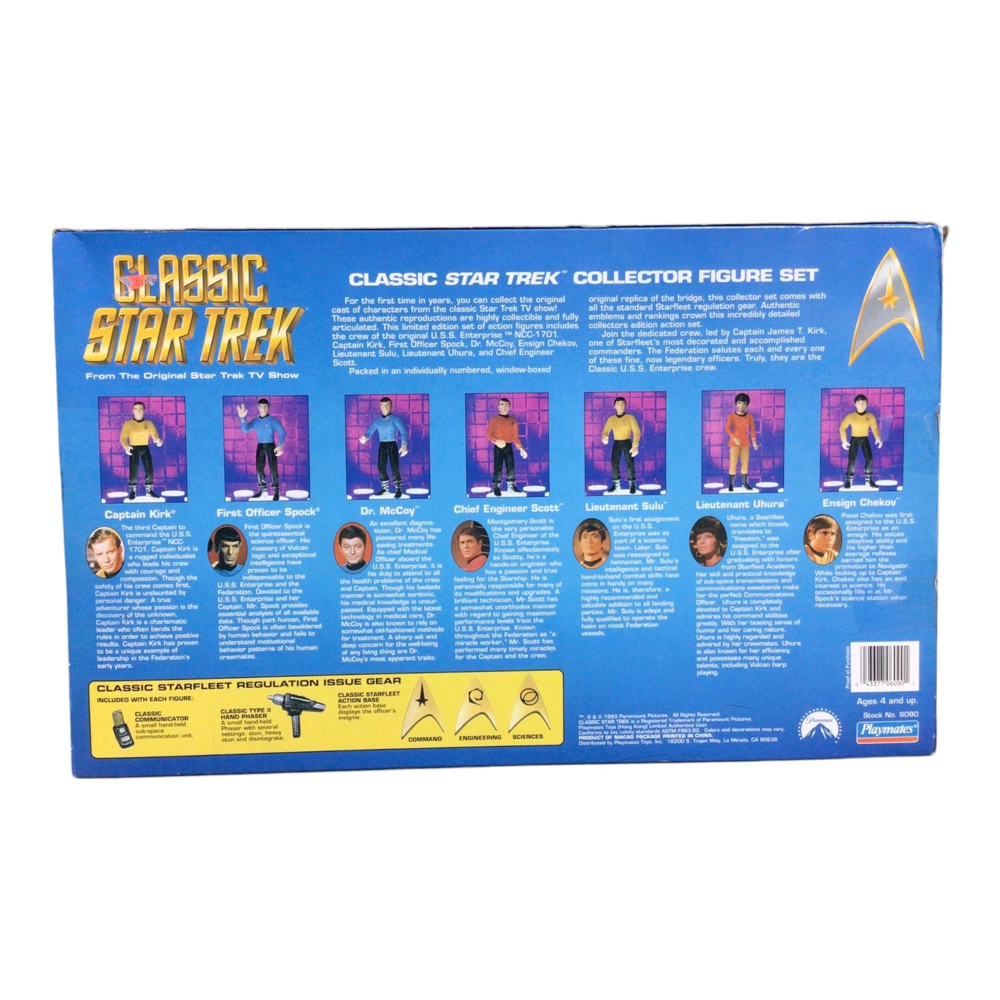Classic Star Trek Collector's Figure Set - 1993 Playmates Limited Edition