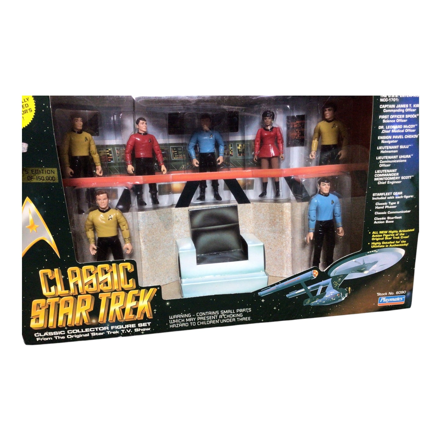 Classic Star Trek Collector's Figure Set - 1993 Playmates Limited Edition