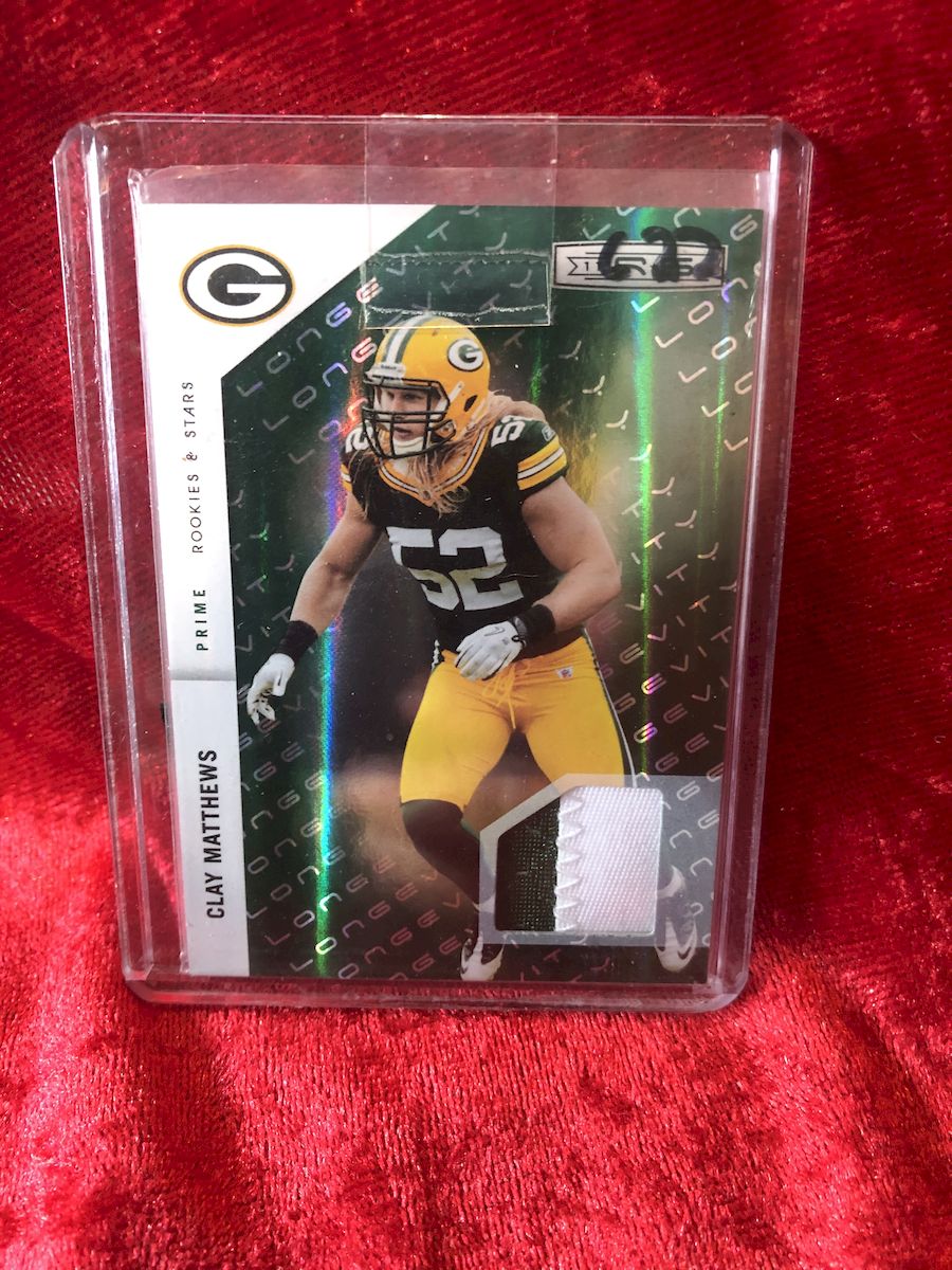 Clay Matthews Green Bay Packers Mini Helmet Card Display