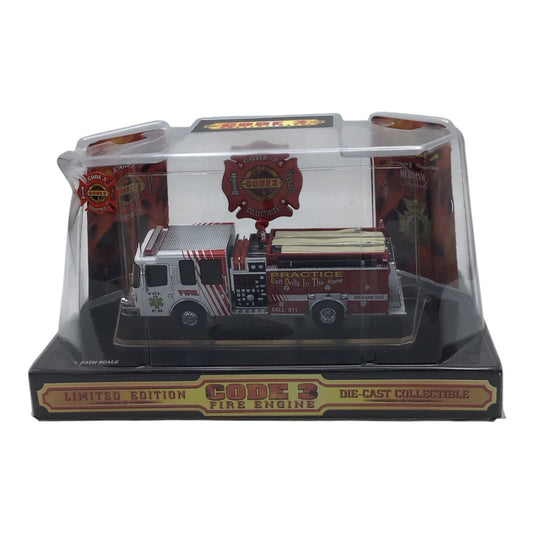 Code 3 Volunteer Firetruck 1/64 Scale Limited Edition Die Cast Collectible