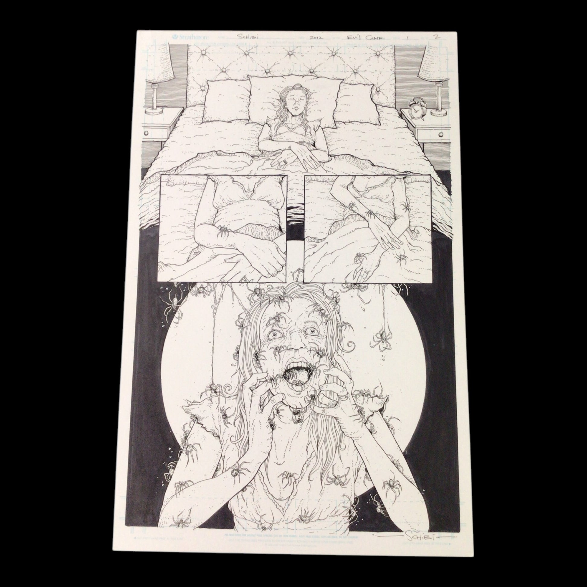 Cody Schibi Horror Art - When the Evil Came, Page 2 (2012)