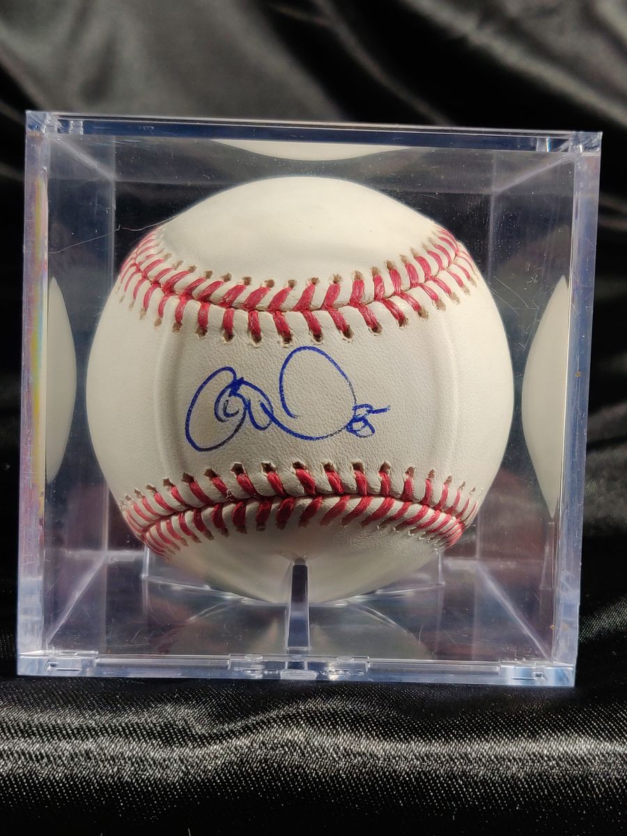 Cole Hamels Autographed Signed Baseball Certified in BallCube Display Case