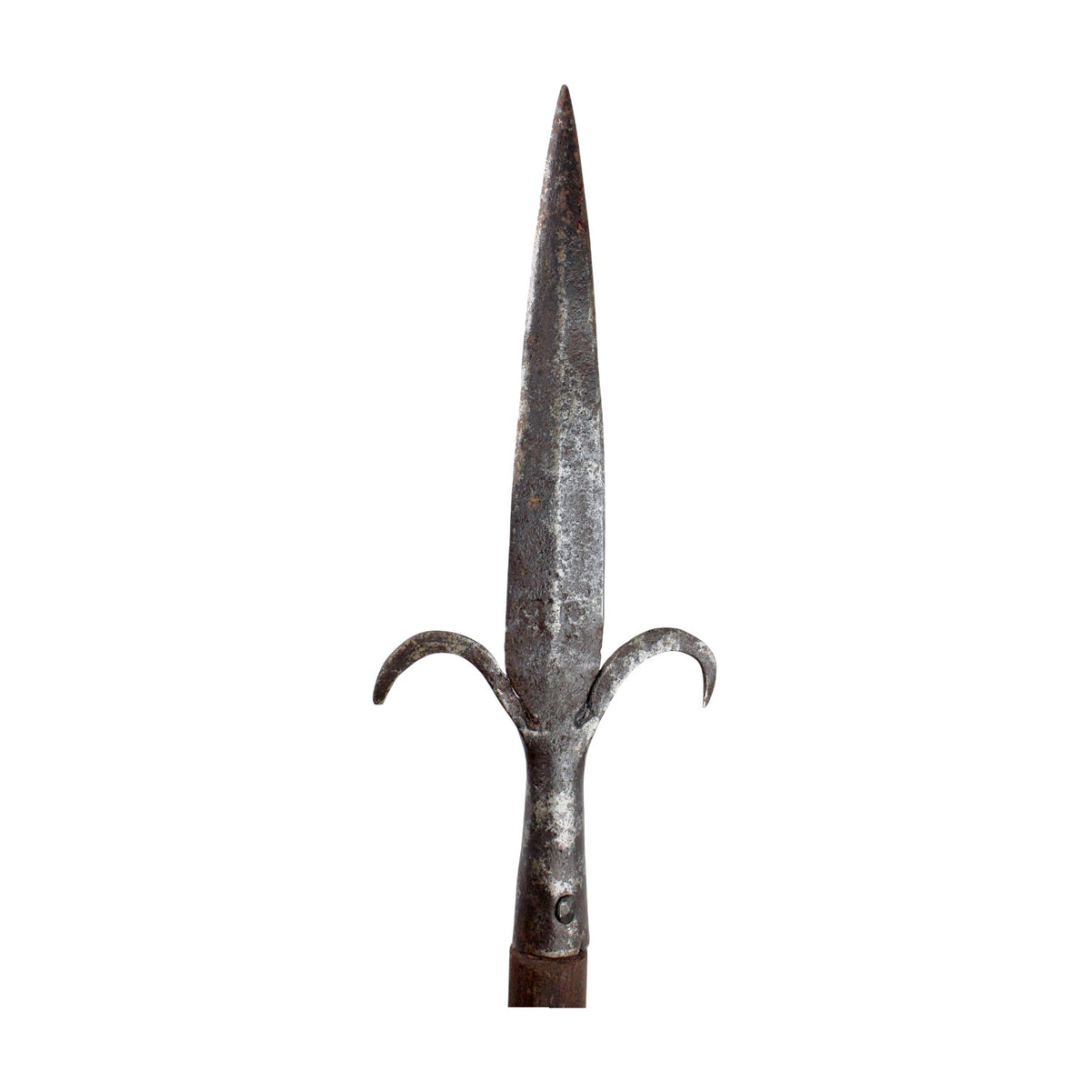 Colonial American and Revolution era Spontoon C.1750-1780 with Military Fork head