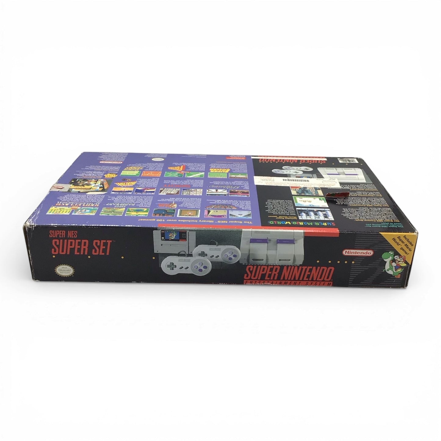 Complete Super Nintendo SNES Super Set with Mario Paint, Mouse Controller, & Super Mario World