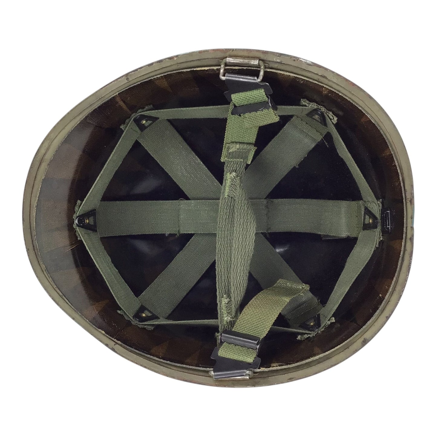 Complete U.S. Vietnam War M1 Helmet South Vietnamese Ranger (Biệt Động Quân) w/ Matching Bertet