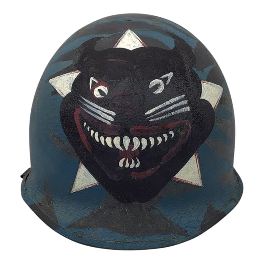 Complete U.S. Vietnam War M1 Helmet South Vietnamese Ranger (Biệt Động Quân) w/ Matching Bertet