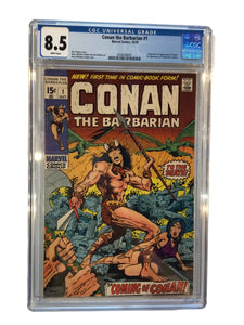 Conan the Barbarian #1 - CGC 8.5 - Marvel Comics 1970