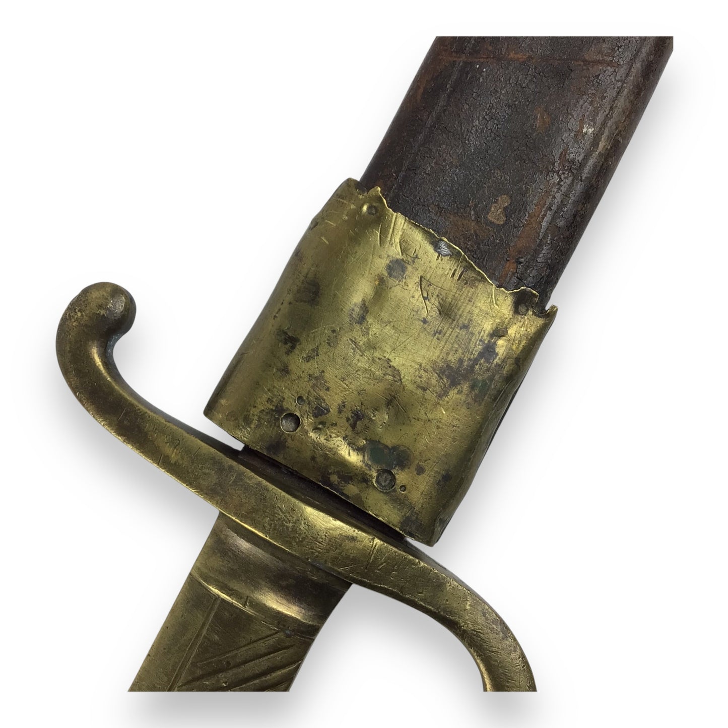 Confederate Eagle Head Side Knife – Civil War Era w/ Leather Sheath (c.1850)