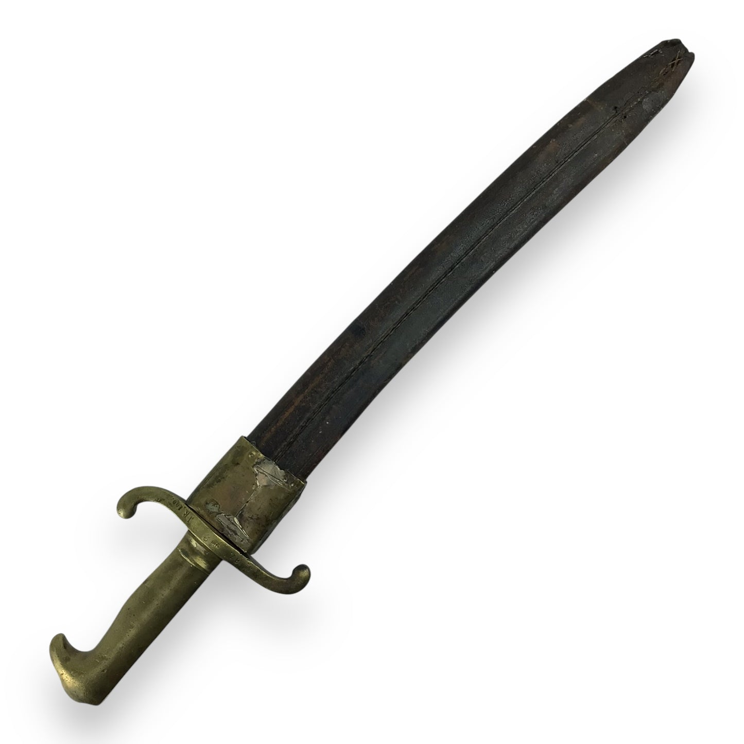 Confederate Eagle Head Side Knife – Civil War Era w/ Leather Sheath (c.1850)