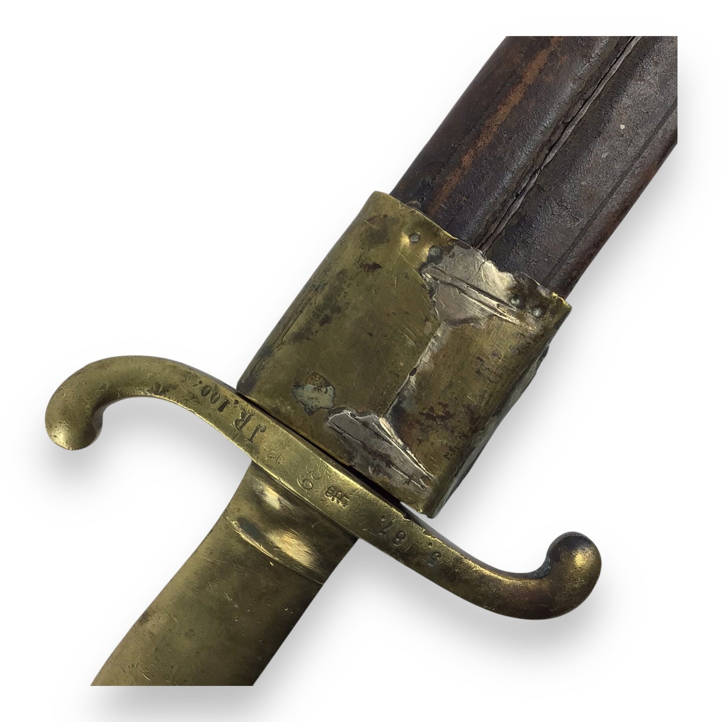 Confederate Eagle Head Side Knife – Civil War Era w/ Leather Sheath (c.1850)