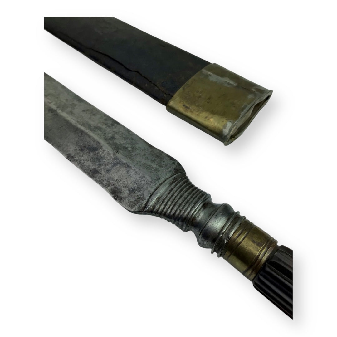 Continental European Dagger c. 1810 with Leather & Metal Sheath