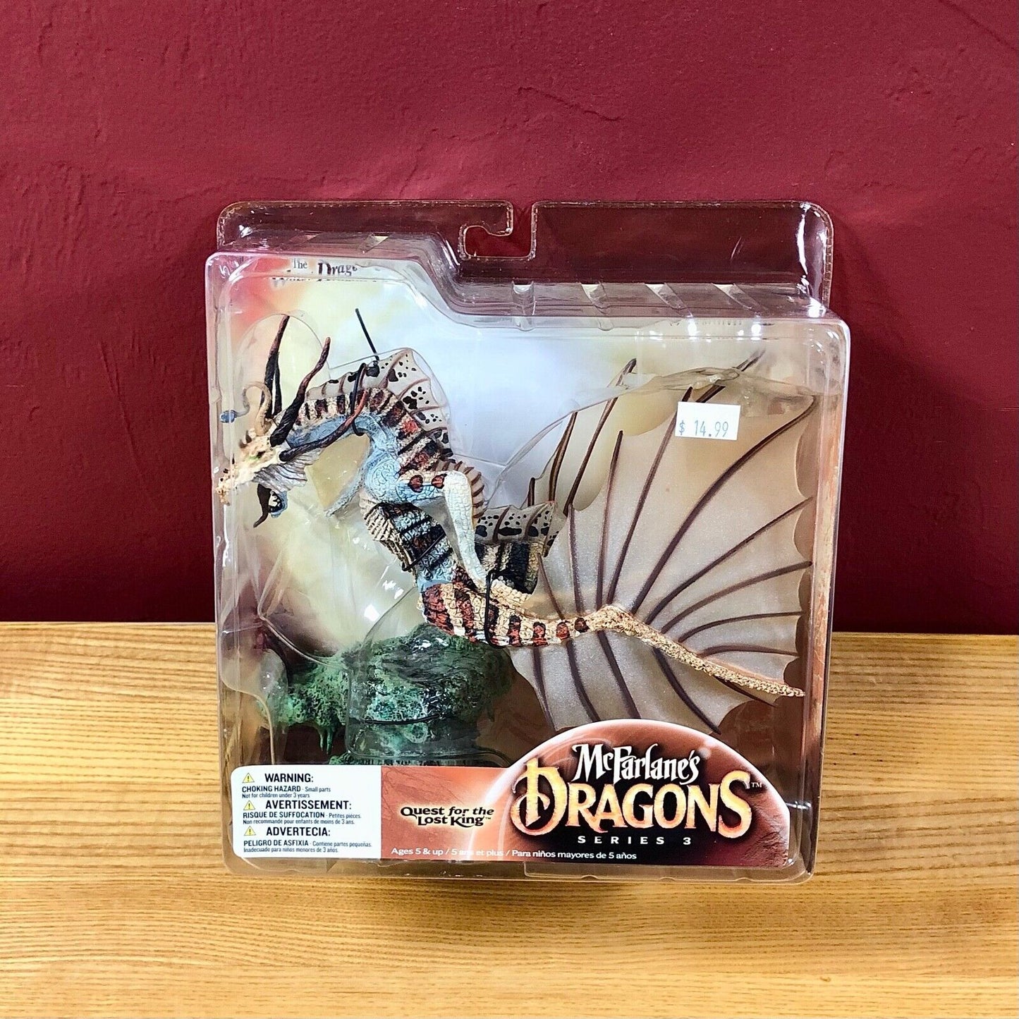 Copy of McFarlane's toy Dragons Quest for the Lost King, Water Dragon Clan Series 3