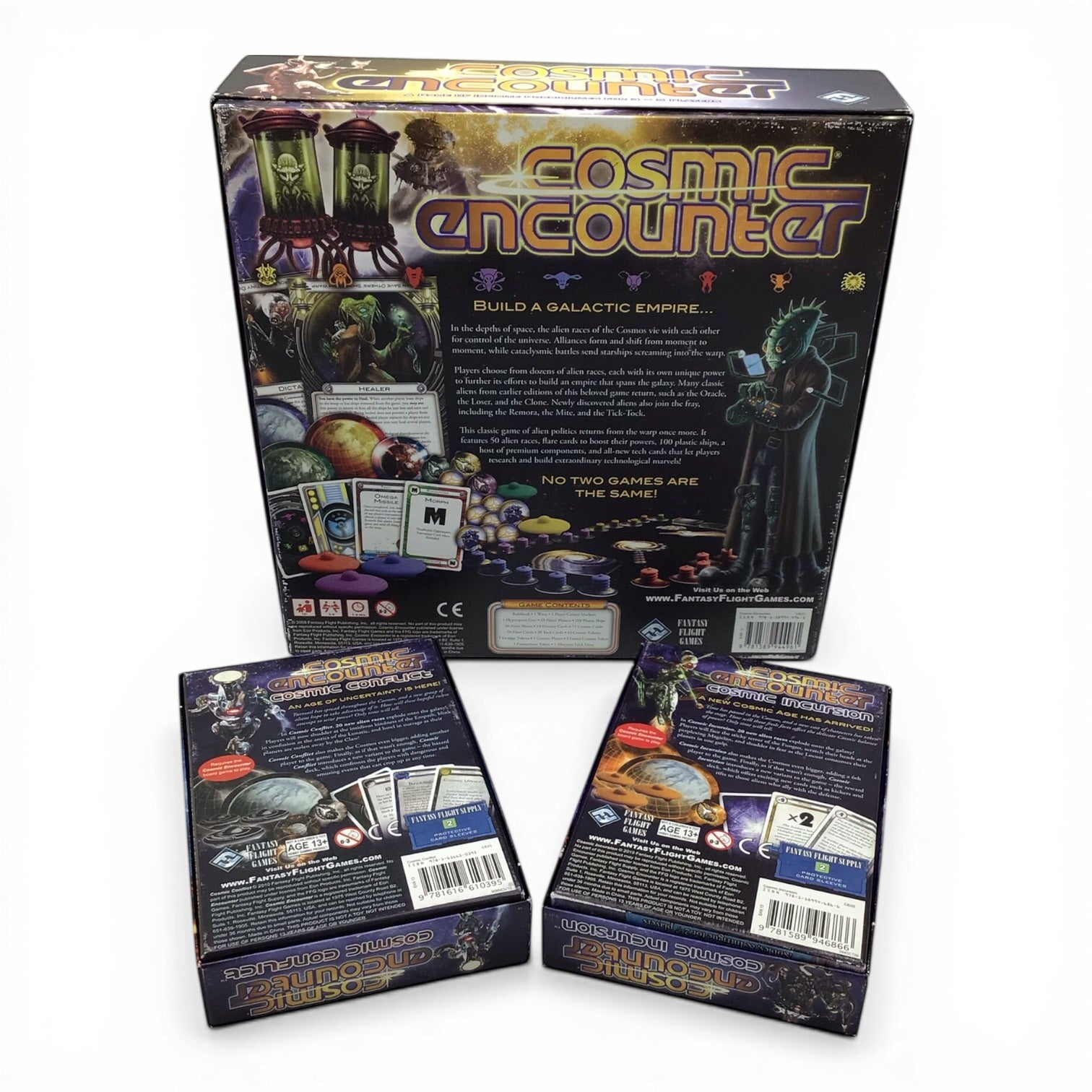 Cosmic Encounter with Cosmic Incursion & Cosmic Conflict Expansions