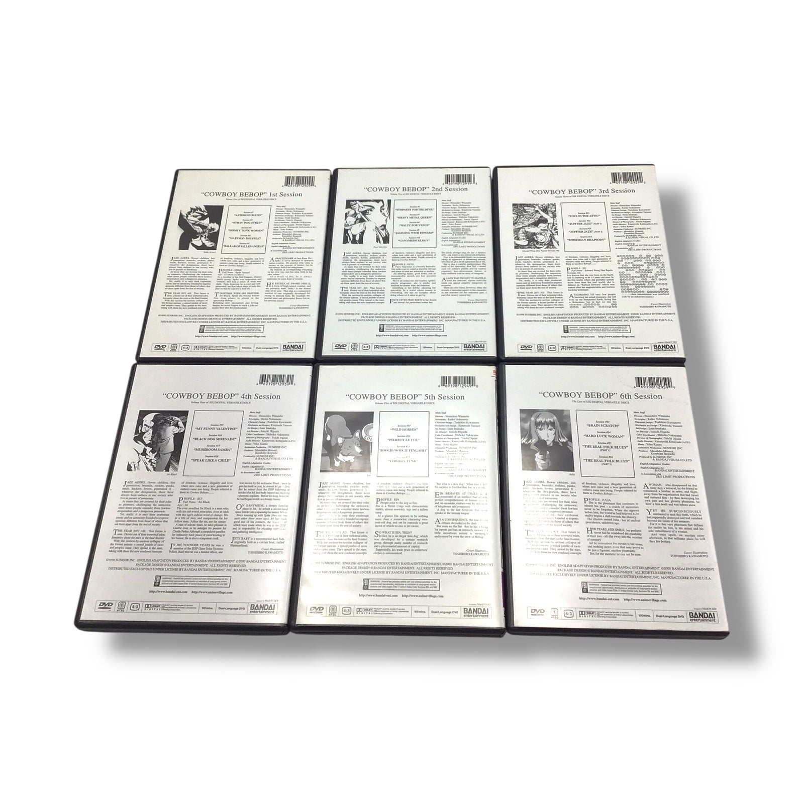 Cowboy Bebop: 1st - 6th Sessions - Autographed DVD set