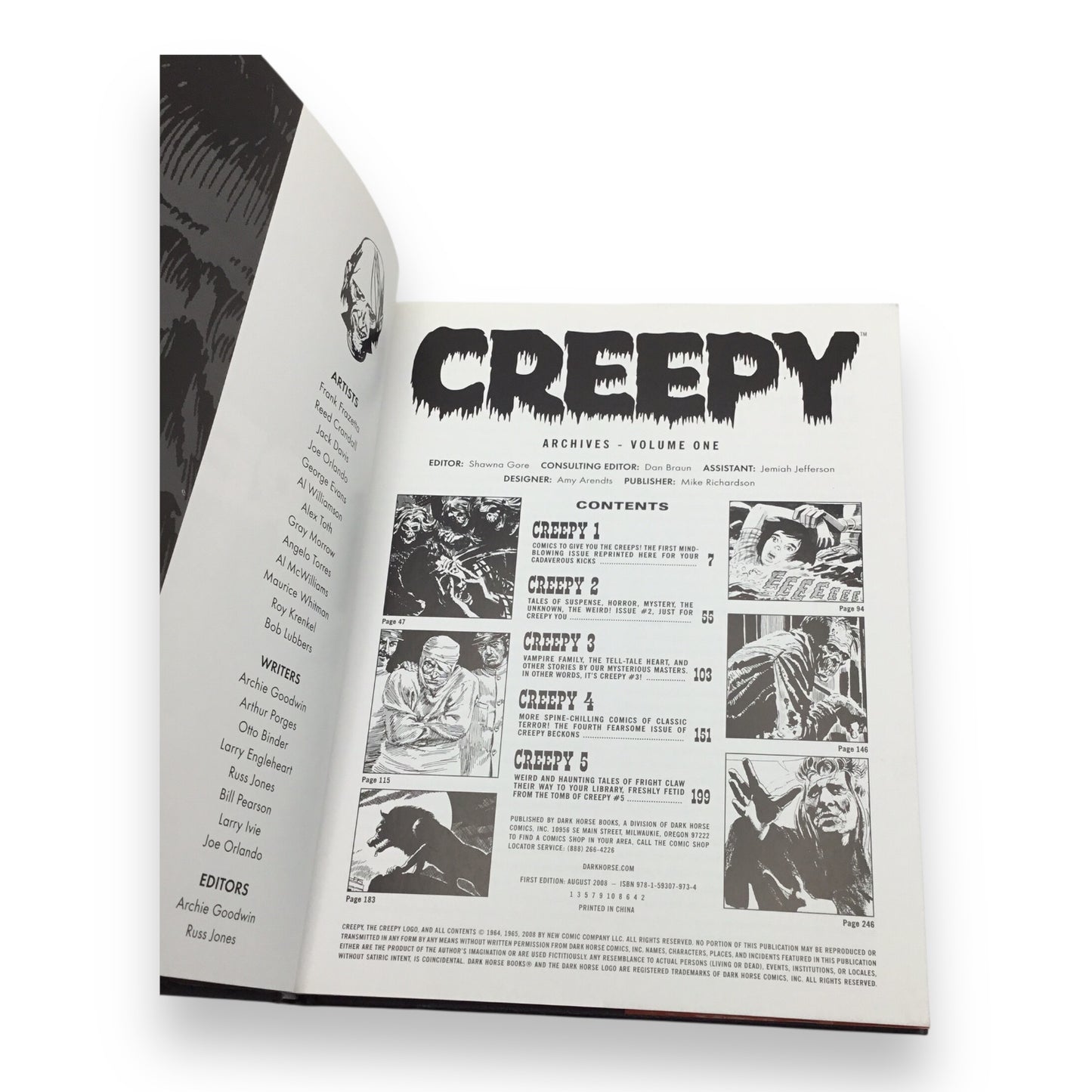 Creepy Archives Volume 1 Hardcover - Collecting Creepy #1-#5