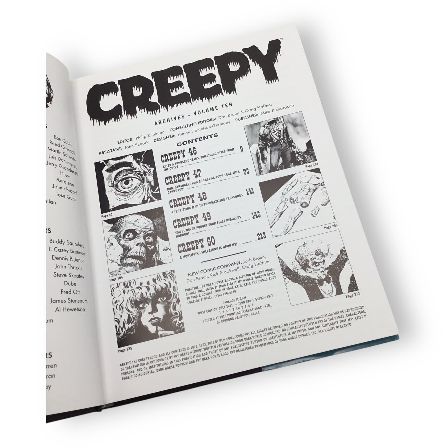 Creepy Archives Volume 10 Hardcover - Collecting Creepy #46-#50
