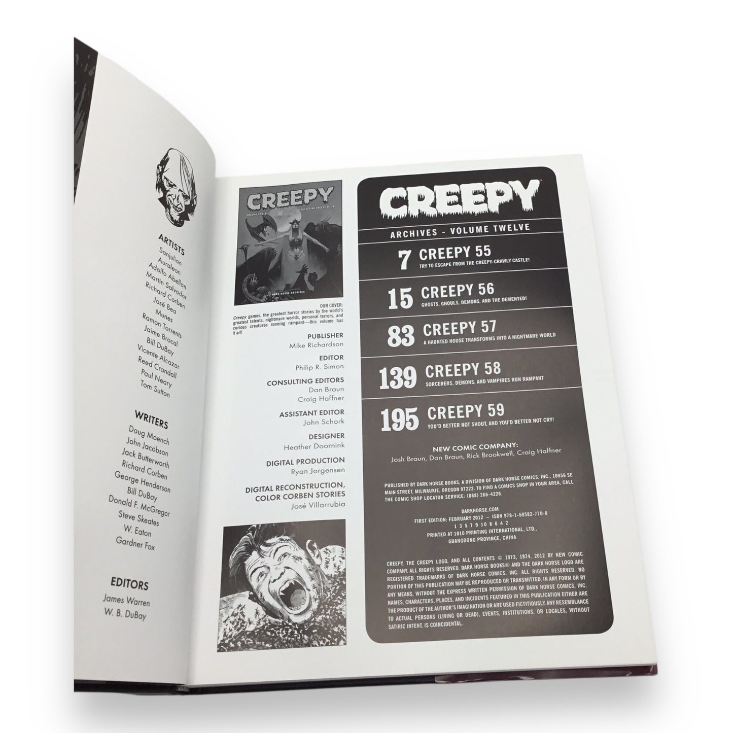 Creepy Archives Volume 12 Hardcover - Collecting Creepy #55-#59