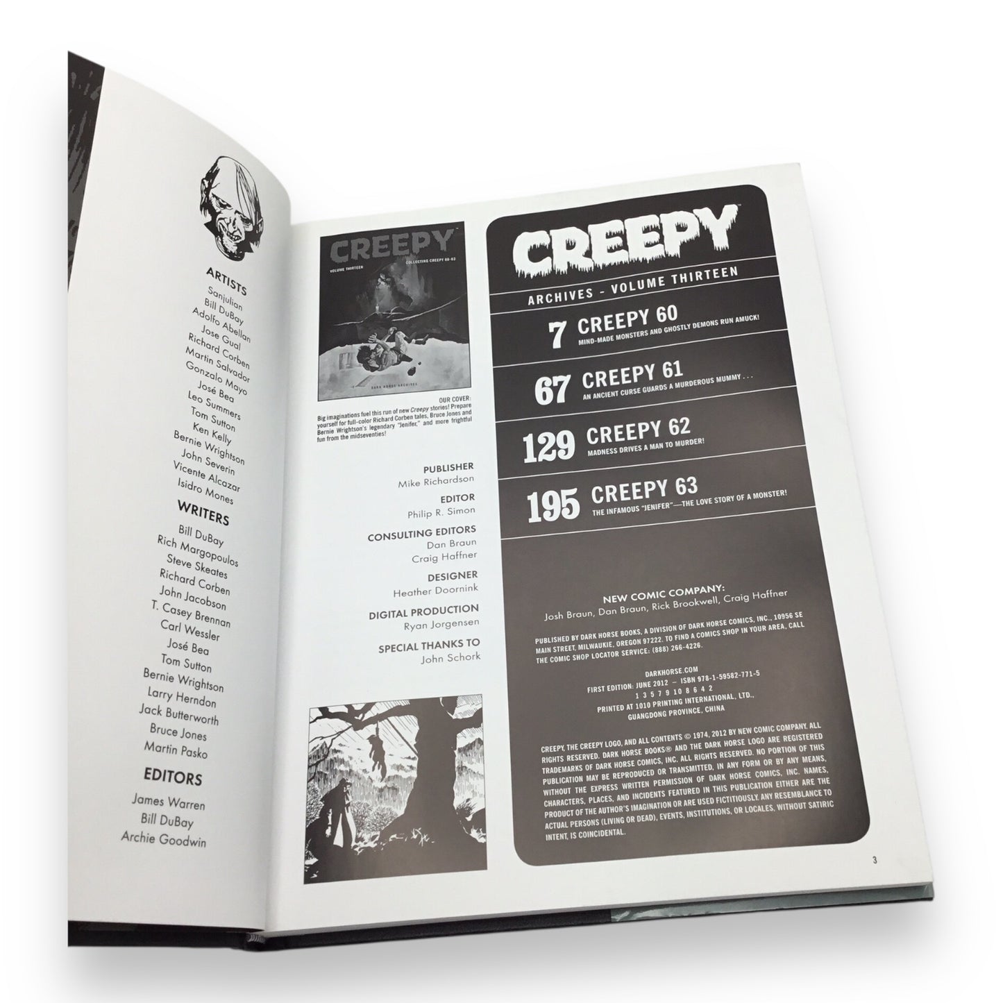 Creepy Archives Volume 13 Hardcover - Collecting Creepy #60-#63
