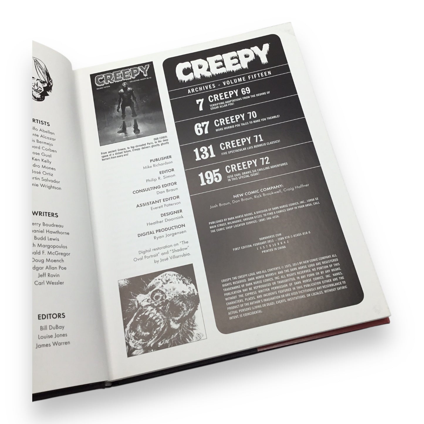 Creepy Archives Volume 15 Hardcover - Collecting Creepy #69-#72