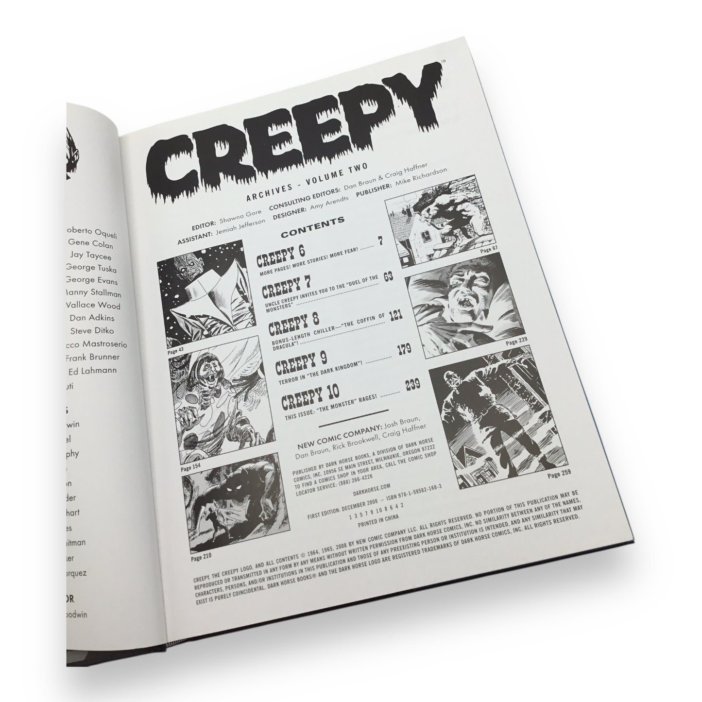 Creepy Archives Volume 2 Hardcover - Collecting Creepy #6-#10