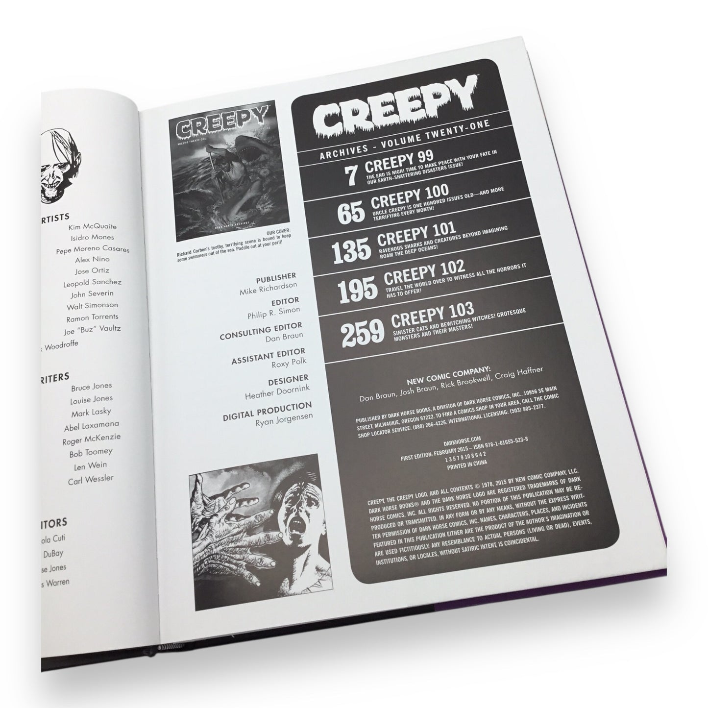 Creepy Archives Volume 21 Hardcover - Collecting Creepy #99-#103