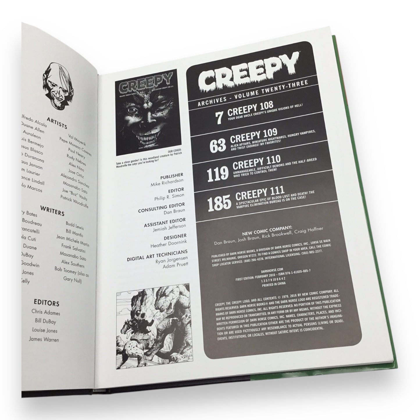 Creepy Archives Volume 23 Hardcover - Collecting Creepy #108-#111