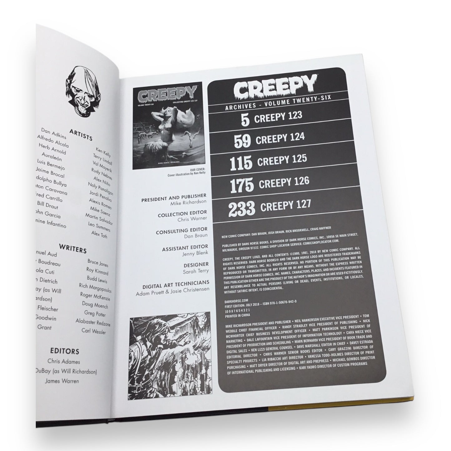 Creepy Archives Volume 26 Hardcover - Collecting Creepy #123-#127
