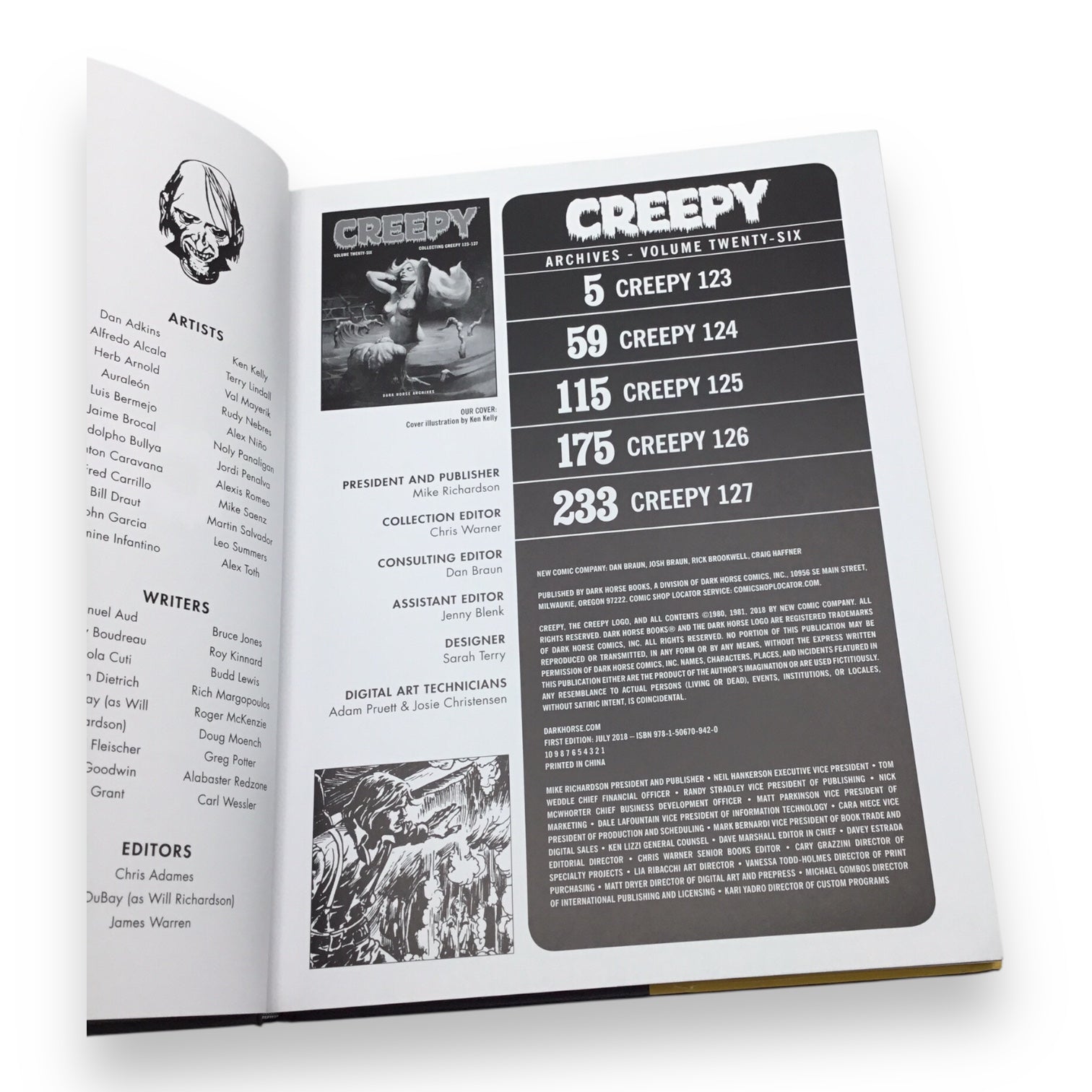 Creepy Archives Volume 26 Hardcover - Collecting Creepy #123-#127