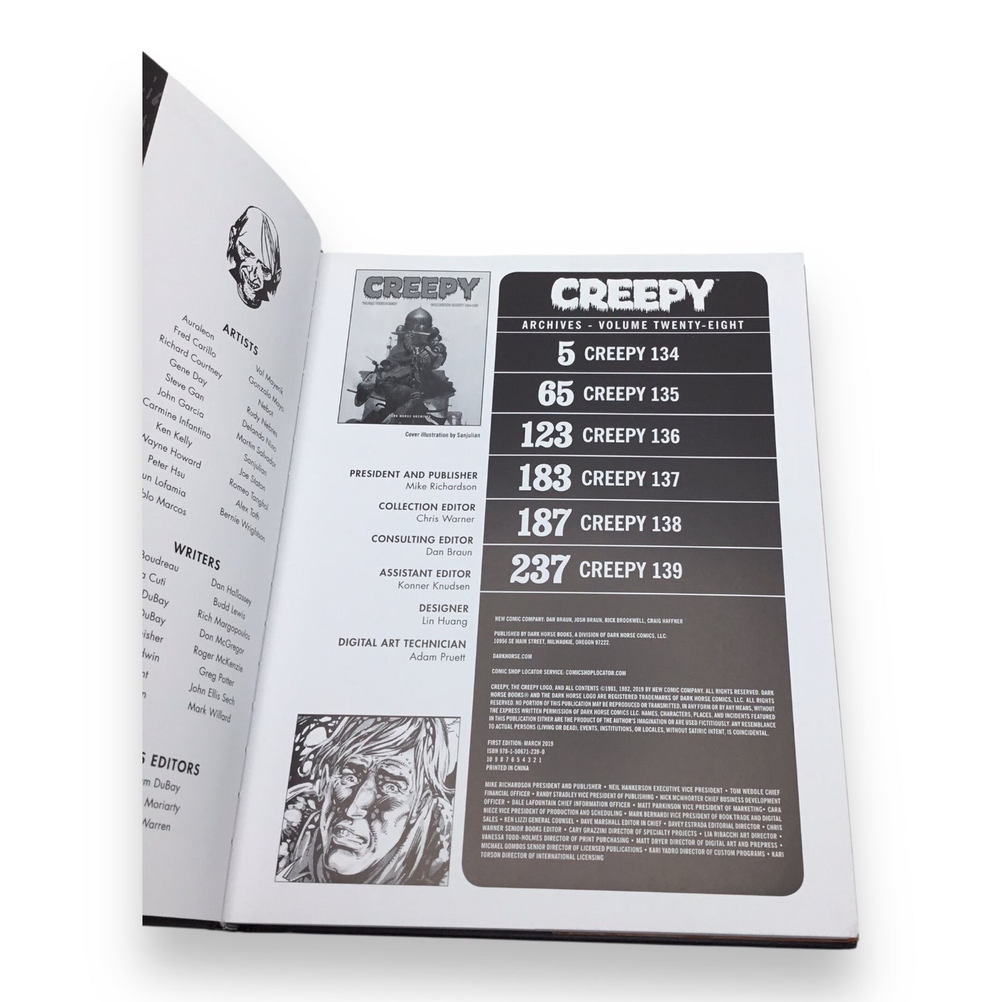 Creepy Archives Volume 28 Hardcover - Collecting Creepy #134-#139