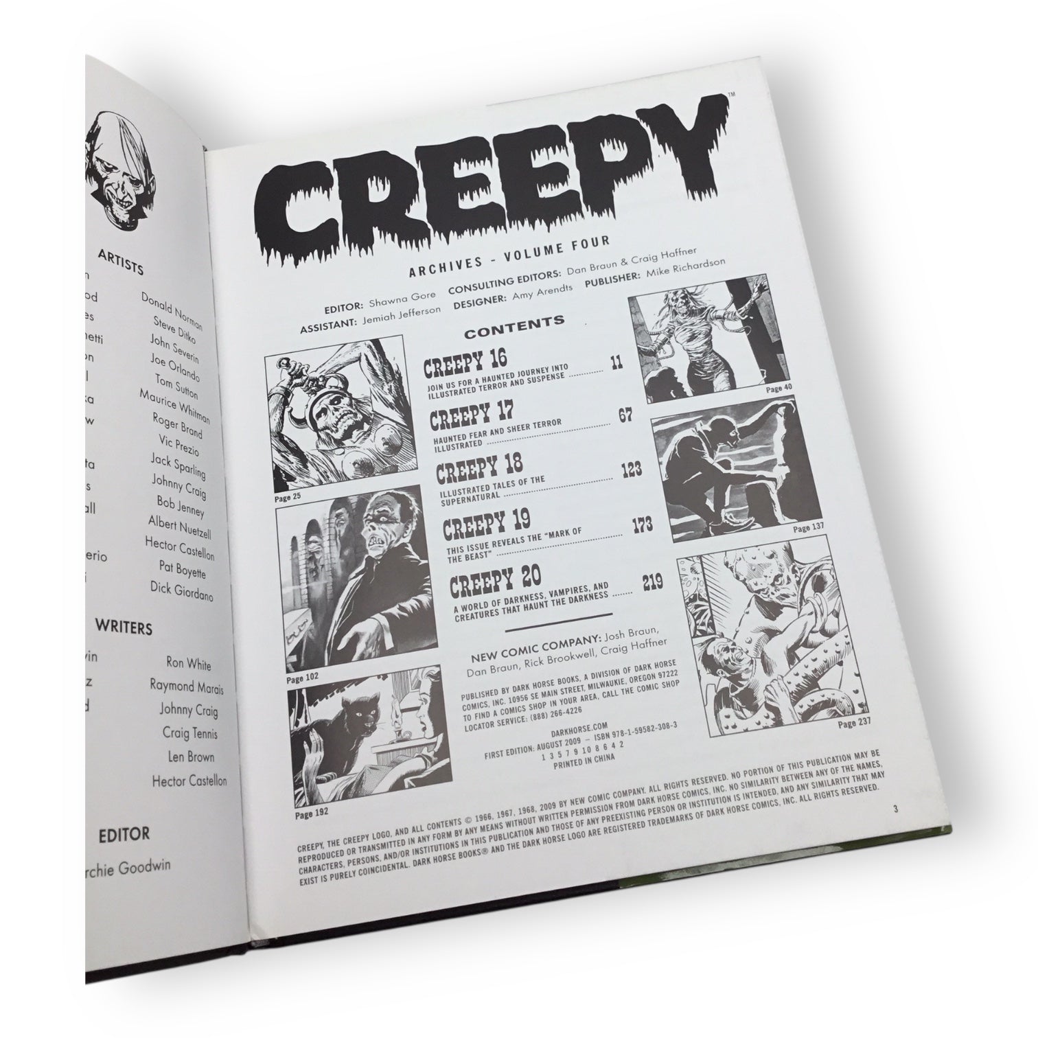 Creepy Archives Volume 4 Hardcover - Collecting Creepy #16-#20
