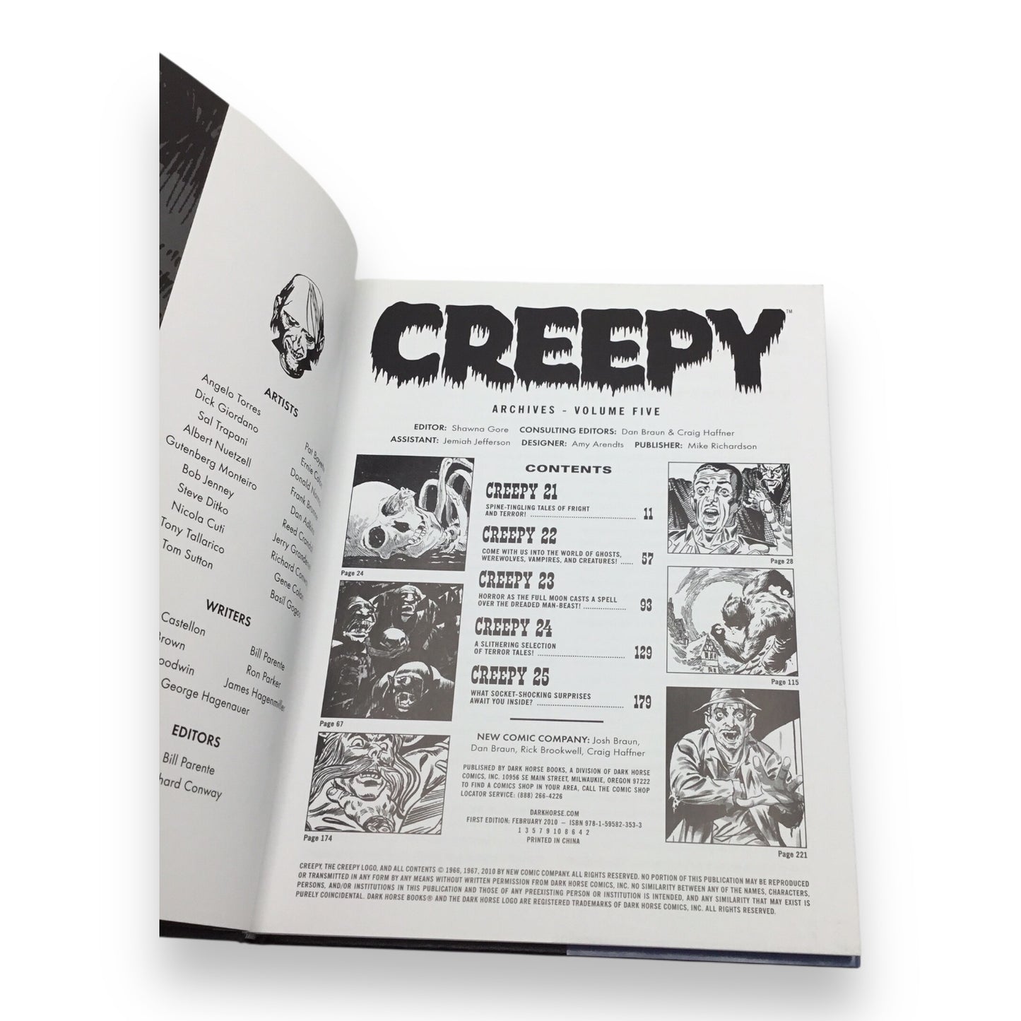 Creepy Archives Volume 5 Hardcover - Collecting Creepy #21-#25