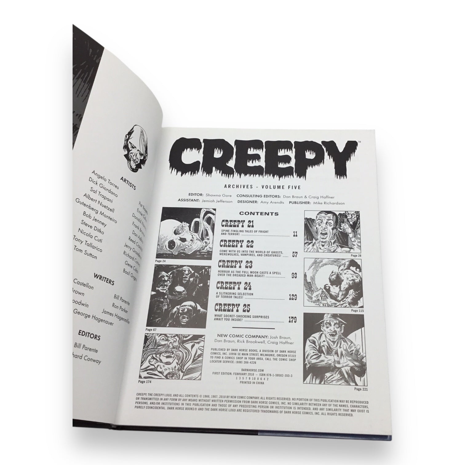 Creepy Archives Volume 5 Hardcover - Collecting Creepy #21-#25