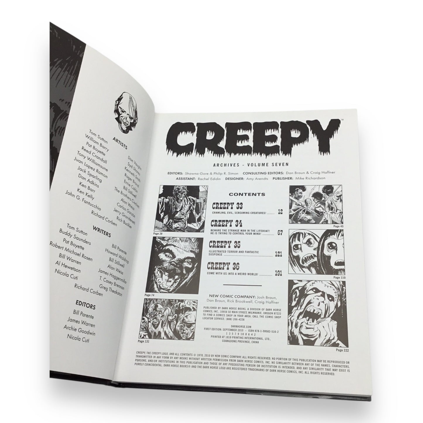 Creepy Archives Volume 7 Hardcover - Collecting Creepy #33-#36