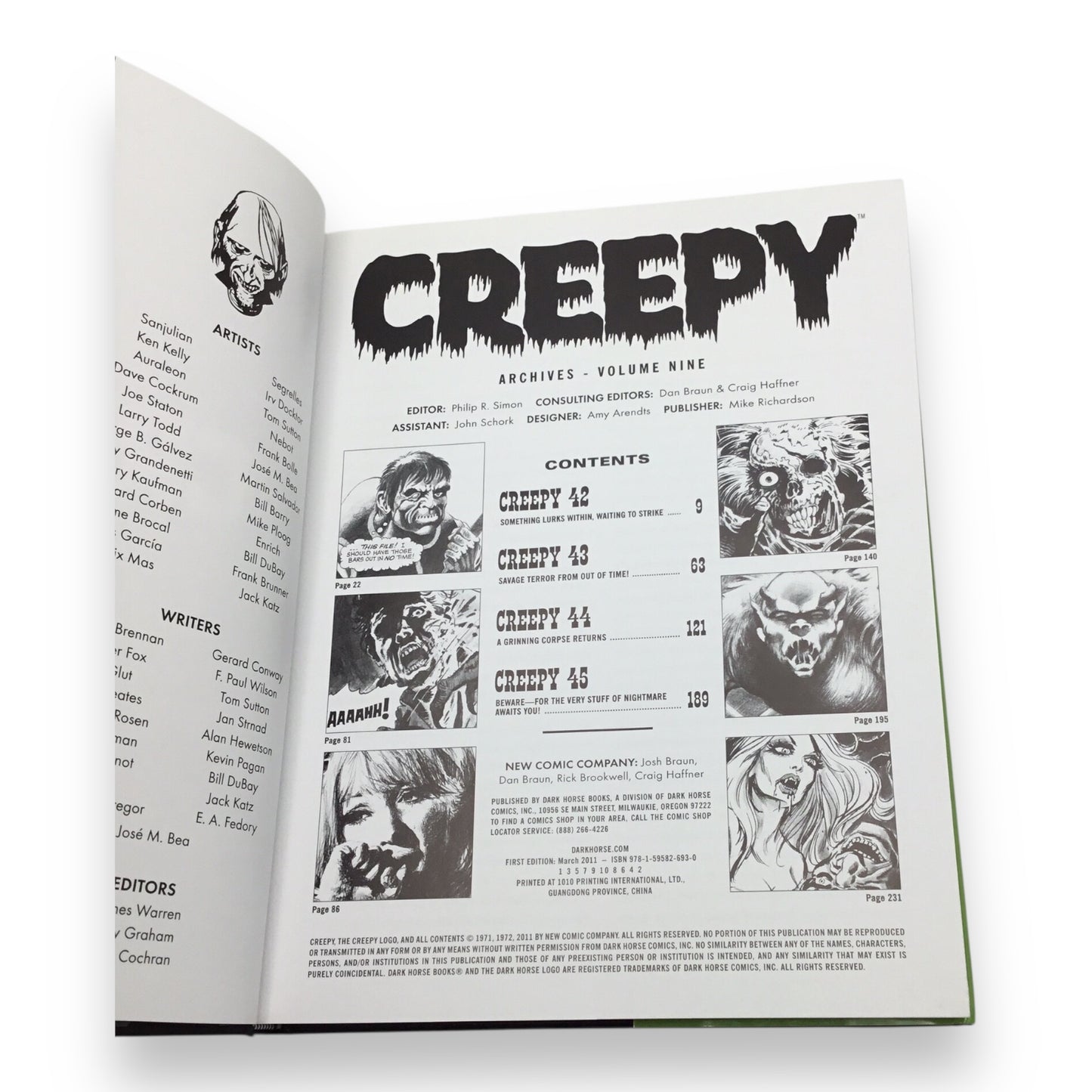 Creepy Archives Volume 9 Hardcover - Collecting Creepy #42-#45
