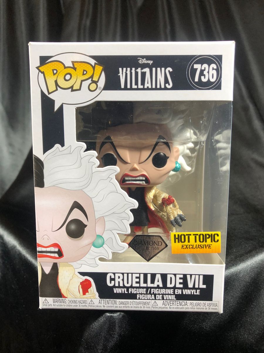 Cruella de Vil Disney Villains Diamond Exclusive #736 Vinyl Pop