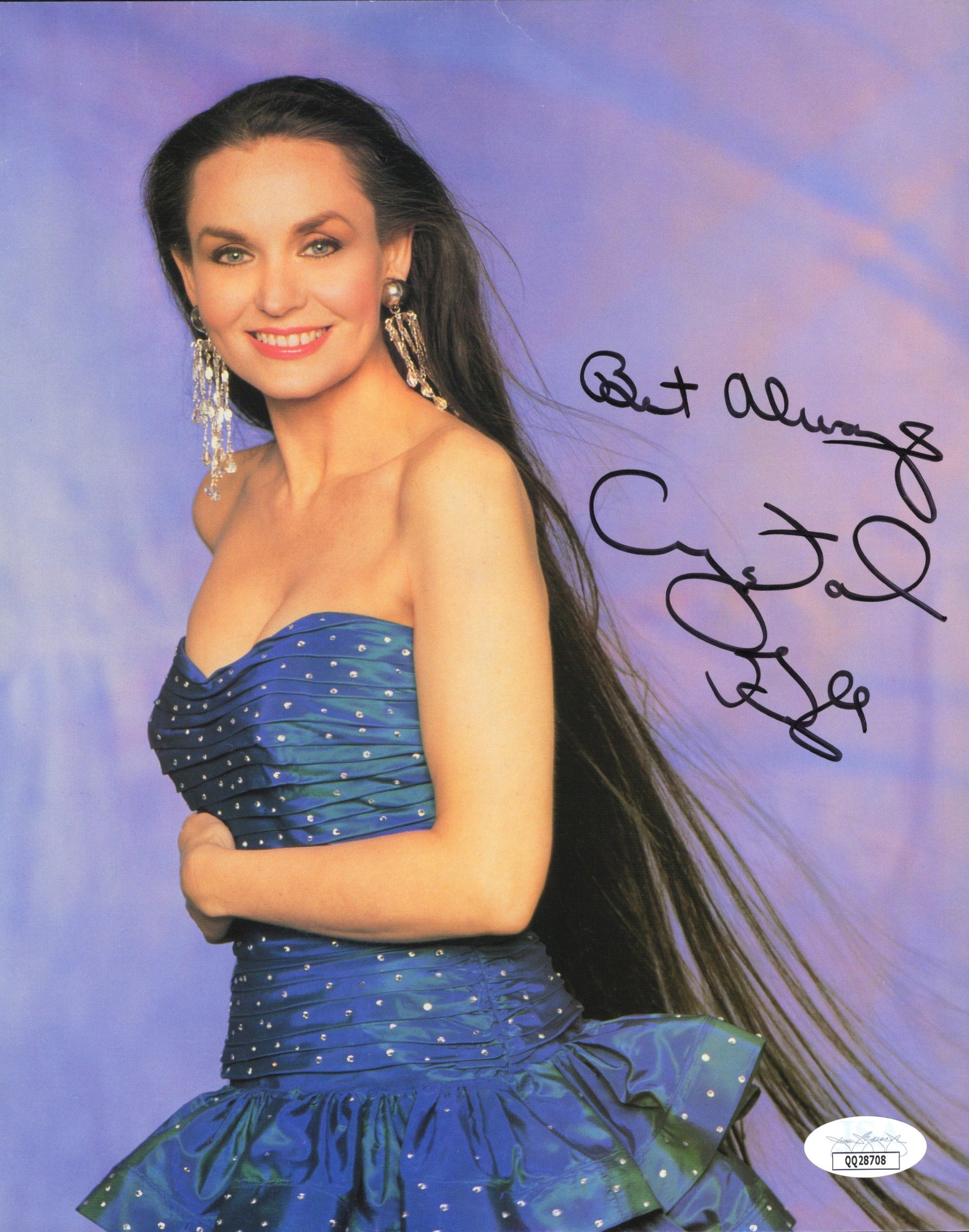 Crystal Gayle Signed Photo 8x10 Personalized "Best Always", JSA Certified Authentic QQ28708