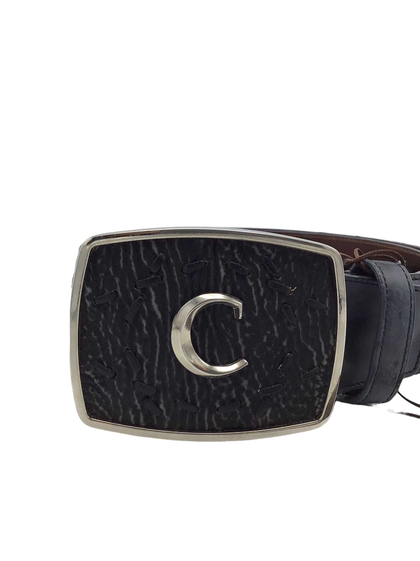 Cuadra Tiburon Fusion Blue Jeans Blue Shark Woven Belt, Genuine Leather, 110/44 XL