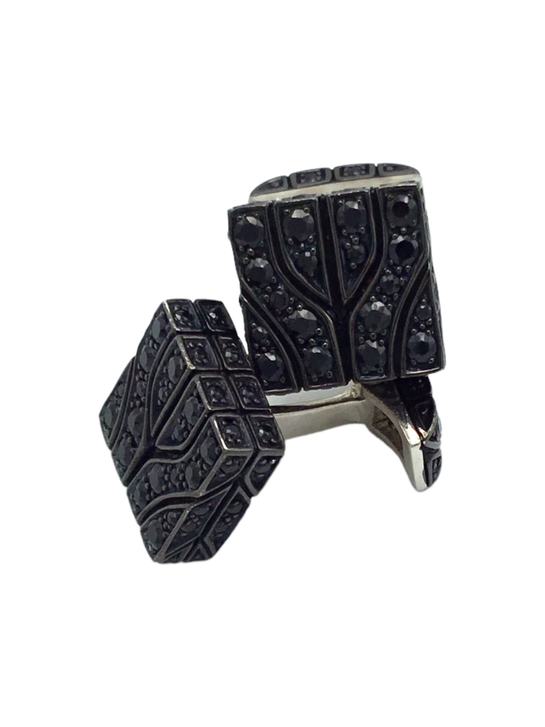 Cufflinks Designer John Hardy Sterling Silver Pair